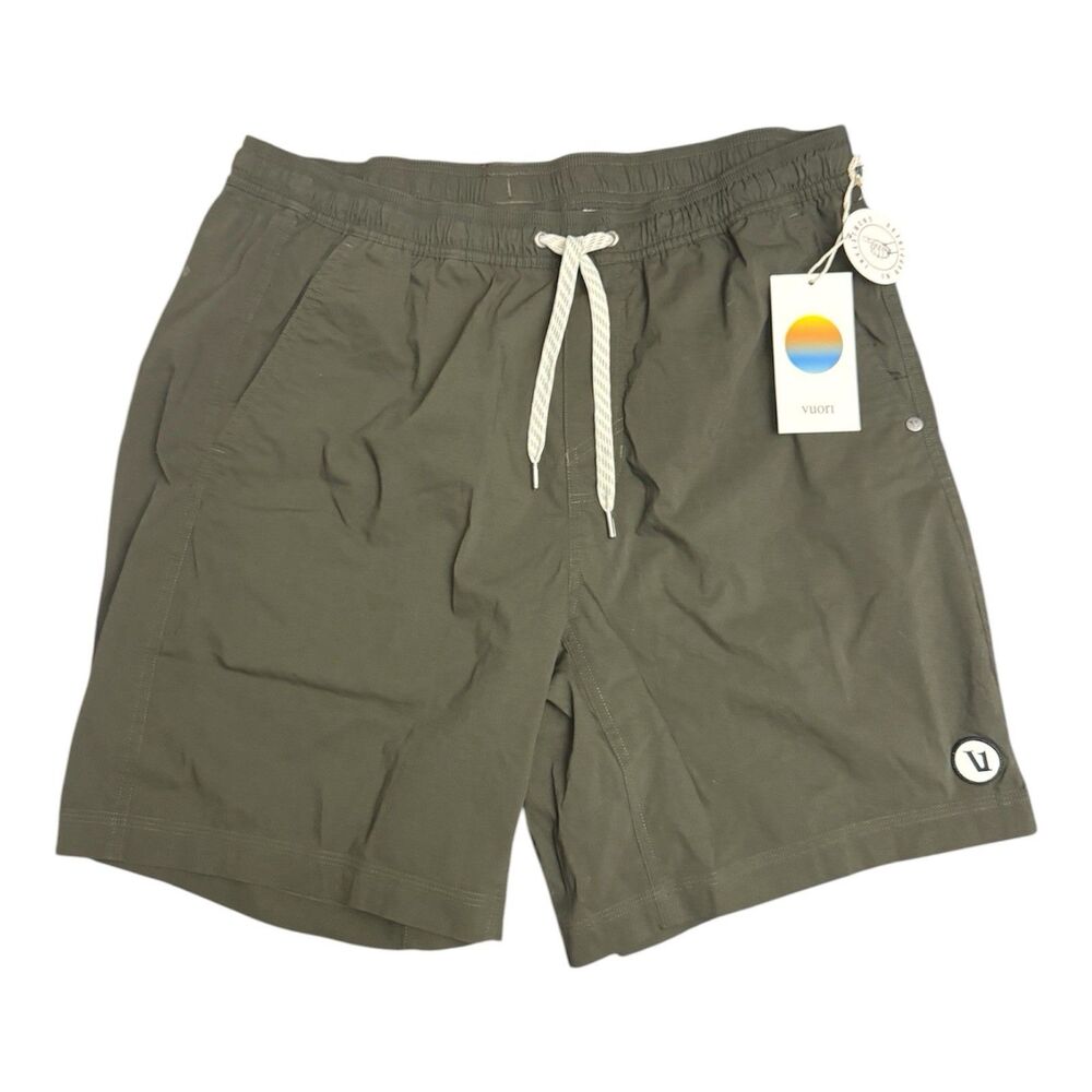 Vuori Men’s Kore Everyday Lined Short 7” inseam Dark Oregano Green Large New